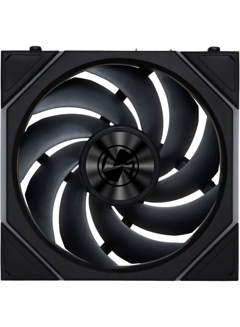 ليان لي مروحة UNI FAN TL اللاسلكية 120 مم، مروحة RGB لاسلكية بتردد 2.4 جيجاهرتز، تحكم PWM، تصميم معياري متشابك، تدفق هواء عالٍ وضوضاء منخفضة، متوافقة مع برنامج L-Connect 3، أسود | 12TL1W1B - Image 2
